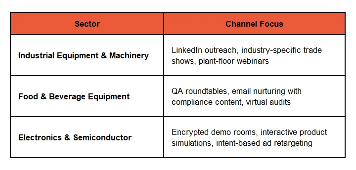Channel-First ABM: Manufacturing Sector Playbook