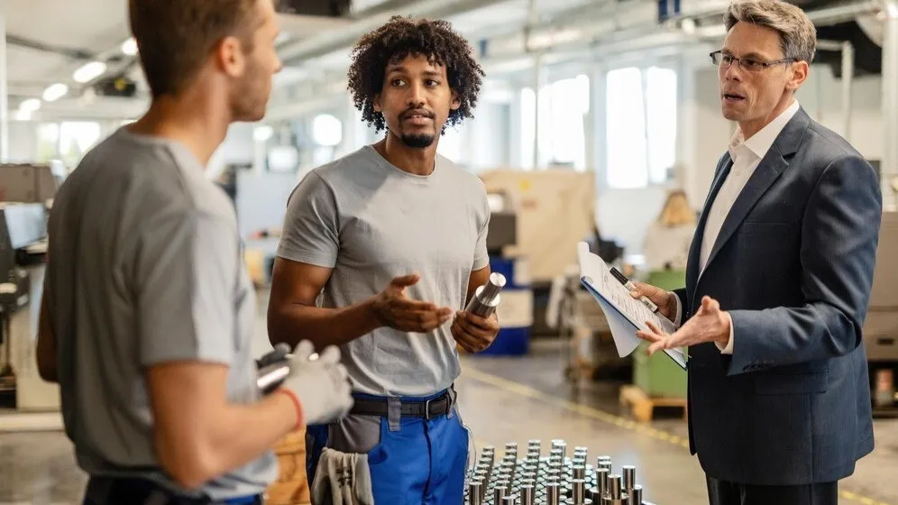 RevOps discussion in manufacturing facility